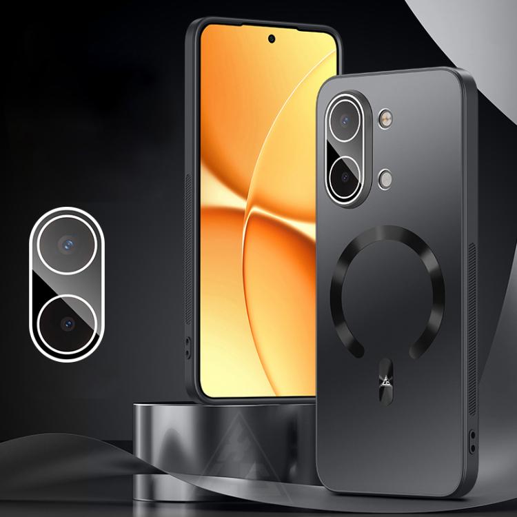 

For Redmi Turbo 5 Max / Poco X8 Pro Max Ice Magnetic Explosion-proof Lens Film PC Phone Case(Graphite Black)