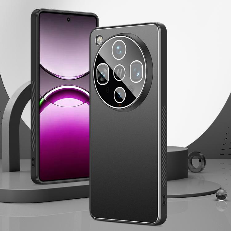 For OPPO Find X8 Ultra Golden Shield Metal Frosted Lens Film Phone Case(Black)