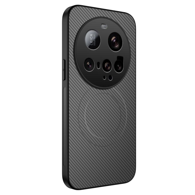 

For Xiaomi 15 Ultra WANLONFENG TQ Series Magnetic Carbon Fiber Texture PC Hybrid TPU Phone Case(Grey)