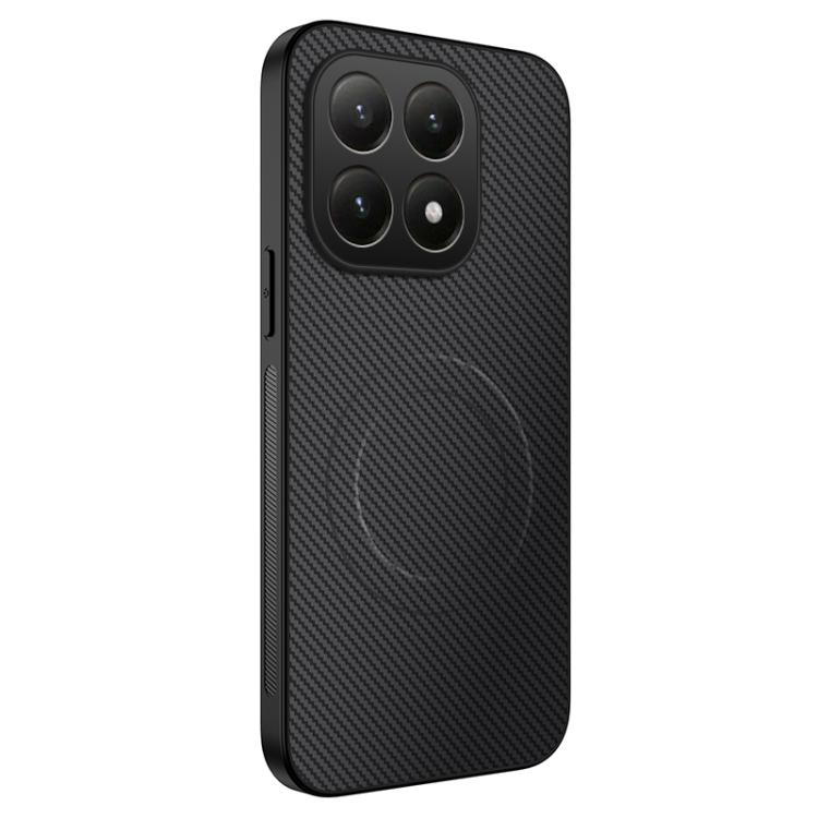 

For Xiaomi 15T 5G WANLONFENG TQ Series Magnetic Carbon Fiber Texture PC Hybrid TPU Phone Case(Black)