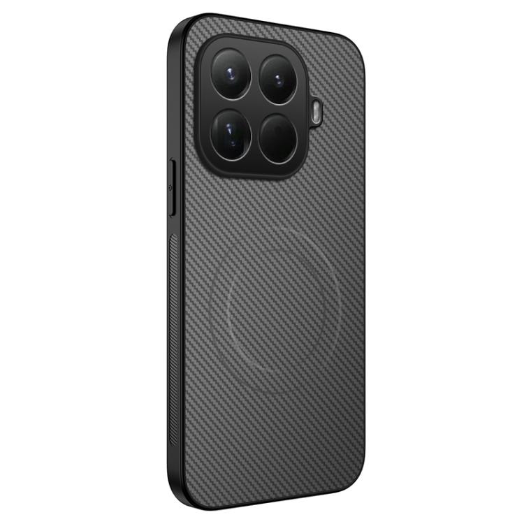 

For Xiaomi 15T Pro 5G WANLONFENG TQ Series Magnetic Carbon Fiber Texture PC Hybrid TPU Phone Case(Grey)