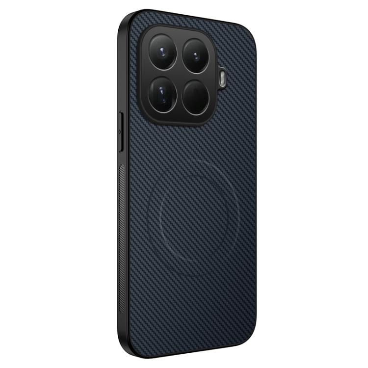 

For Xiaomi 15T Pro 5G WANLONFENG TQ Series Magnetic Carbon Fiber Texture PC Hybrid TPU Phone Case(Sapphire Blue)