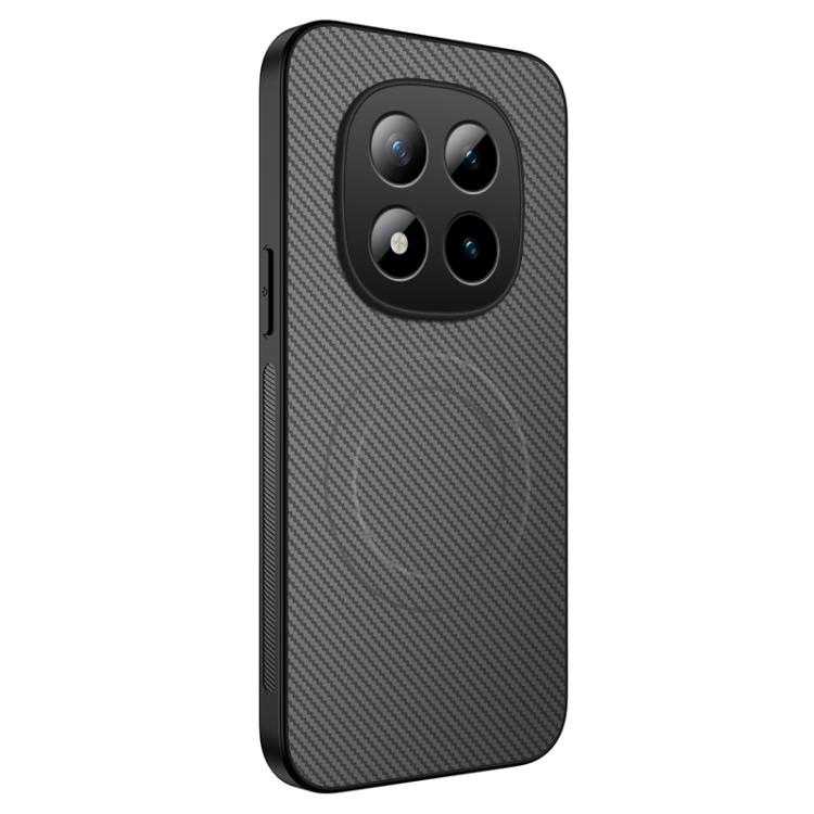 

For Redmi Note 15 Global 164mm/Poco M8 5G WANLONFENG TQ Series Magnetic Carbon Fiber Texture PC Hybrid TPU Phone Case(Grey)