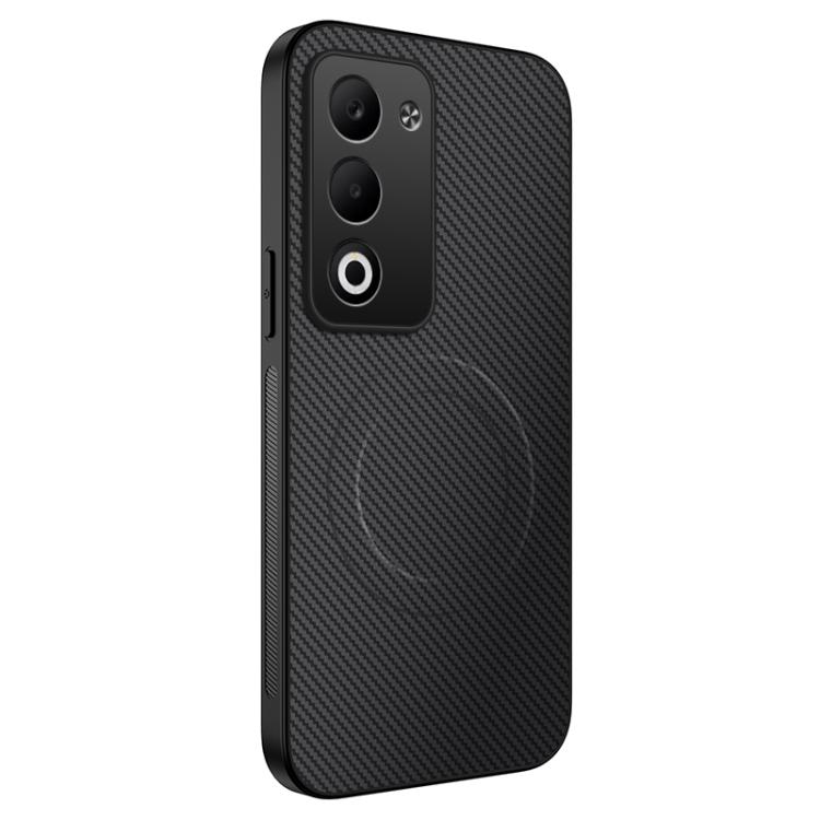 

For Redmi 15 5G / 4G EU 171mm WANLONFENG TQ Series Magnetic Carbon Fiber Texture PC Hybrid TPU Phone Case(Black)