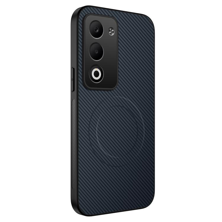 

For Redmi 15 5G / 4G EU 171mm WANLONFENG TQ Series Magnetic Carbon Fiber Texture PC Hybrid TPU Phone Case(Sapphire Blue)