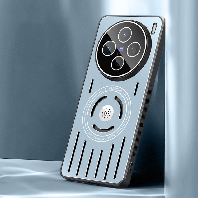 For vivo X200 Aromatherapy Full Coverage Lens Magnetic Heat Dissipation Phone Case(Far Peak Blue)