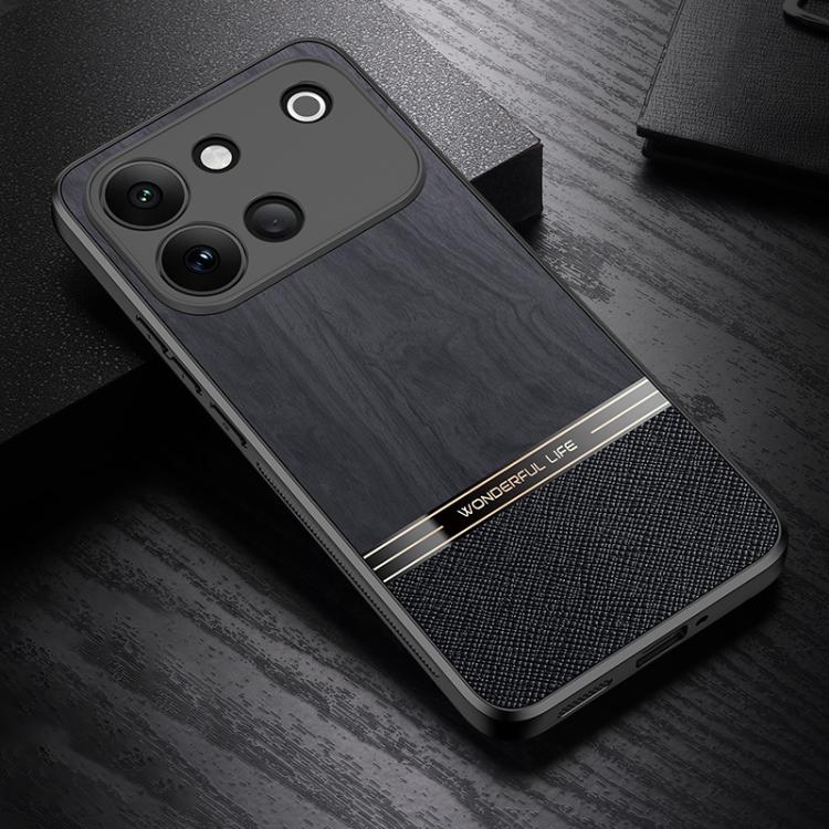 For vivo S60 5G Bionic Tree Texture Full Coverage Phone Case(Black)