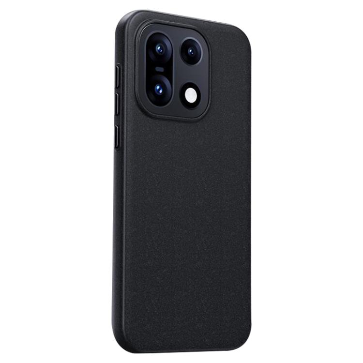 

For OnePlus 15 Boundless Series Rock Sand Magnetic Phone Case(Black)