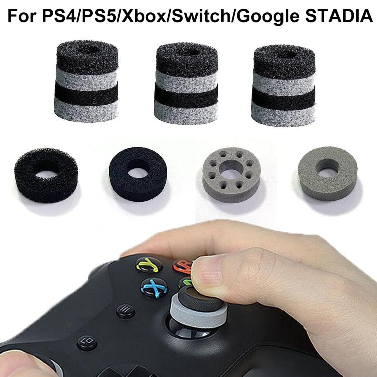 

XDcase 16pcs Sponge Aiming Precision Rings for PS4 / PS5 / Xbox / Switch / Google Stadia(Black/Grey)