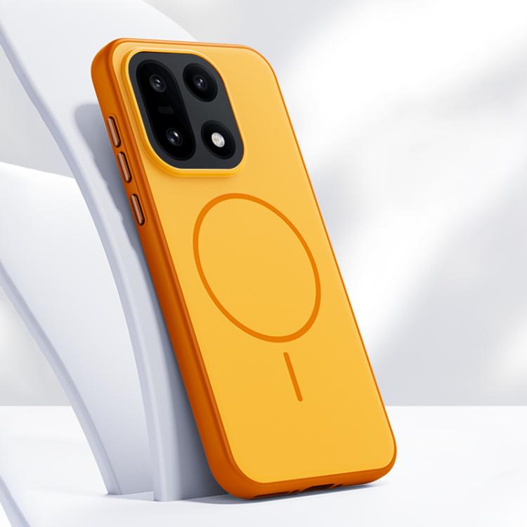 

For OnePlus 15 Boundless Series Skin Feel Magnetic Full Coverage Phone Case(Orange)