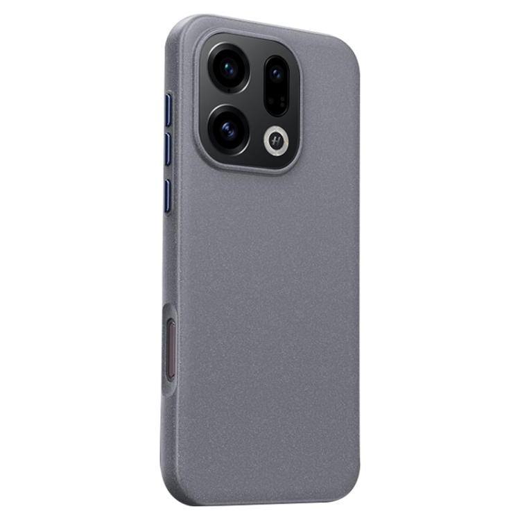 

For OPPO Find X9 Boundless Series Rock Sand Magnetic Phone Case(Grey)