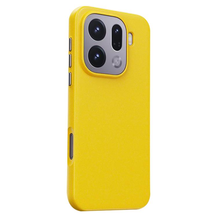 

For OPPO Find X9 Pro Boundless Series Rock Sand Magnetic Phone Case(Yellow)