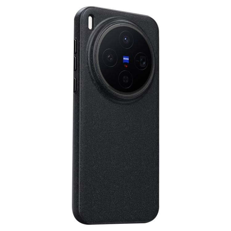 

For vivo X300 Boundless Series Rock Sand Magnetic Phone Case(Black)