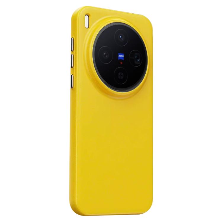 For vivo X300 Boundless Series Rock Sand Magnetic Phone Case(Yellow)