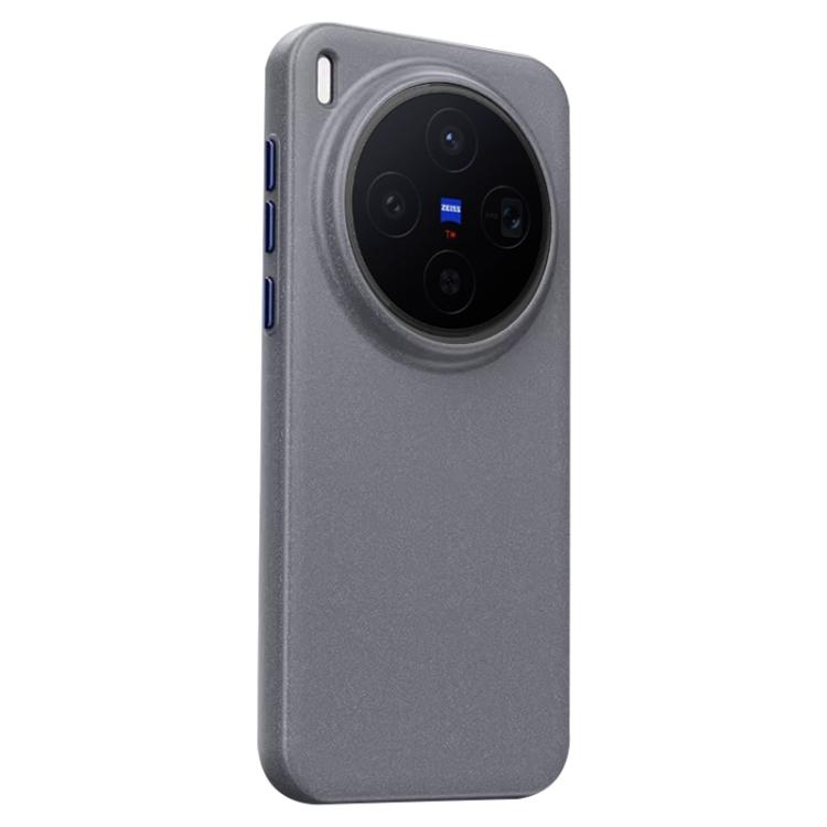 

For vivo X300 Boundless Series Rock Sand Magnetic Phone Case(Grey)