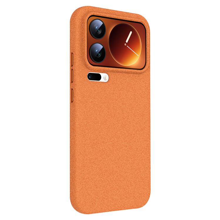 

For Xiaomi 17 Pro Boundless Series Rock Sand Magnetic Phone Case(Orange)