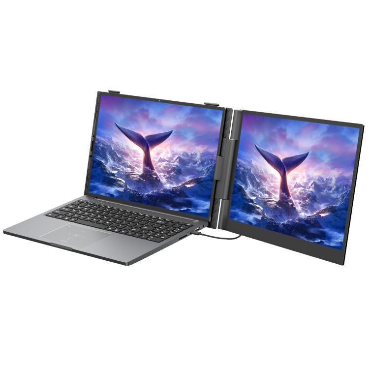 

Blackview SCM6 14 inch Portable Laptop Ultra-thin LCD Monitor Screen Extender with Stand(Grey)