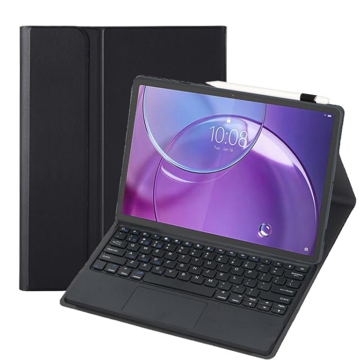 

For Lenovo Xiaoxin Pad Pro GT13 AM35-A TPU Ultra-thin Detachable Bluetooth Keyboard Leather Case with Touchpad(Black)