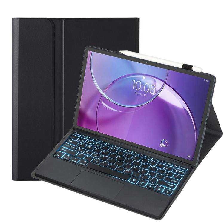

For Lenovo Xiaoxin Pad Pro GT13 AM35-AS TPU Ultra-thin Detachable Backlight Bluetooth Keyboard Leather Case with Touchpad(Black)