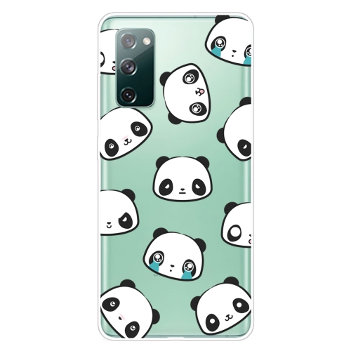 

For Samsung Galaxy S20 FE Shockproof Painted Transparent TPU Protective Case(Expression Bear)