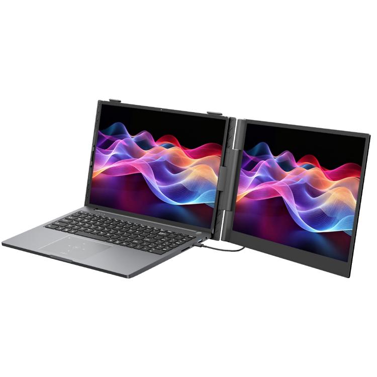 

Blackview SCM8 15.3 inch Portable Laptop Ultra-thin LCD Monitor Screen Extender with Stand(Grey)