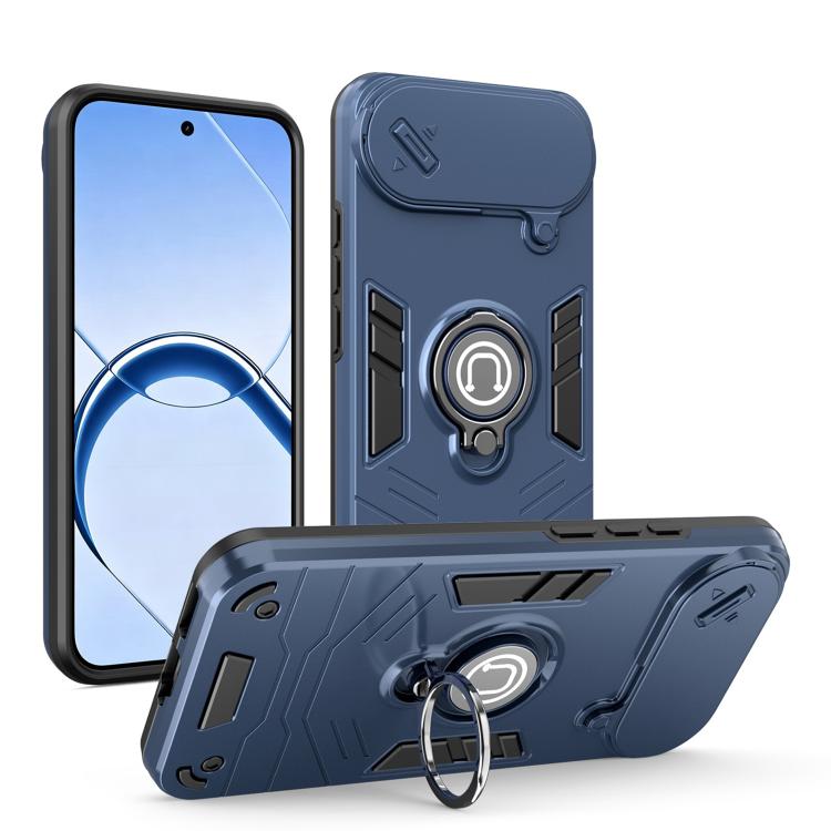 For Realme 16 5G Camshield Ring Holder Phone Case(Royal Blue)