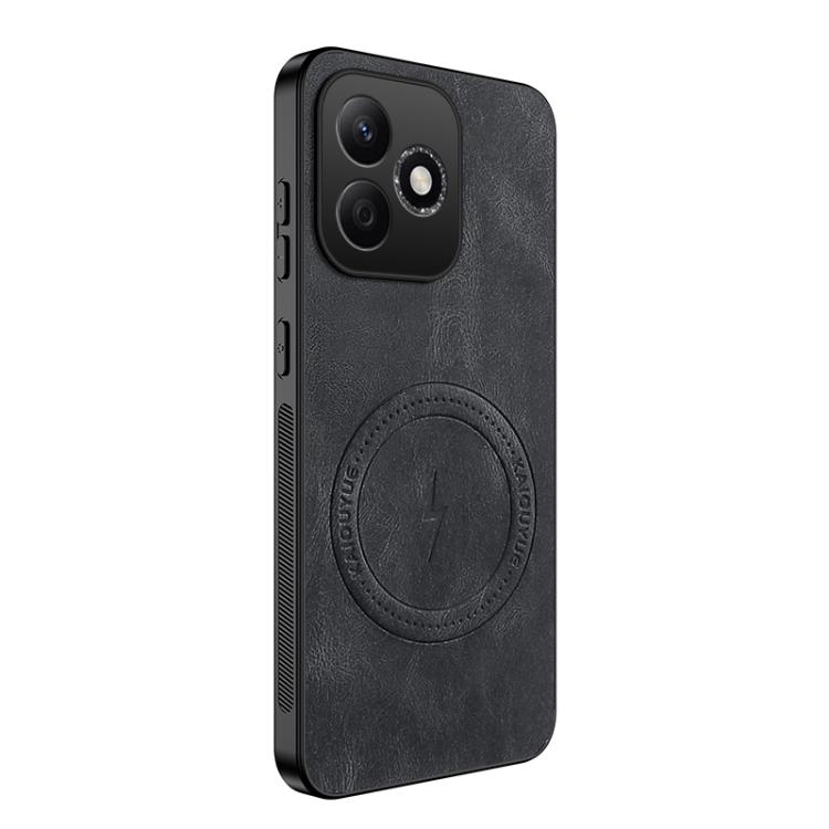 

For Honor 600 Lite Global WANLONFENG SD Series Nappa Texture Magnetic Phone Case(Black)