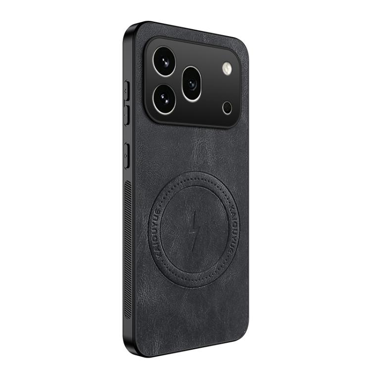 

For Honor 600 Pro Global WANLONFENG SD Series Nappa Texture Magnetic Phone Case(Black)