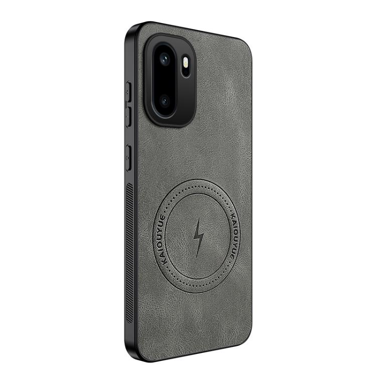 For OnePlus Ace 6T / Ace 6 / 15R 5G WANLONFENG SD Series Nappa Texture Magnetic Phone Case(Grey)
