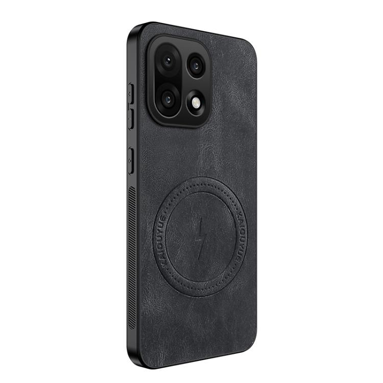 

For OnePlus 15 5G WANLONFENG SD Series Nappa Texture Magnetic Phone Case(Black)