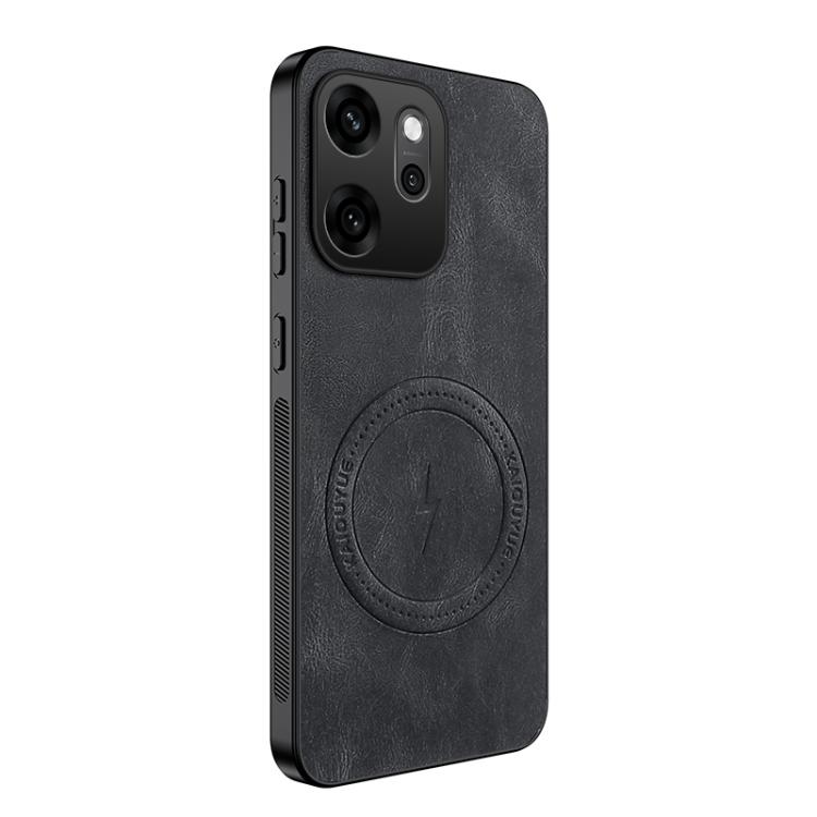 

For OPPO Reno15 Pro Max 5G Global WANLONFENG SD Series Nappa Texture Magnetic Phone Case(Black)