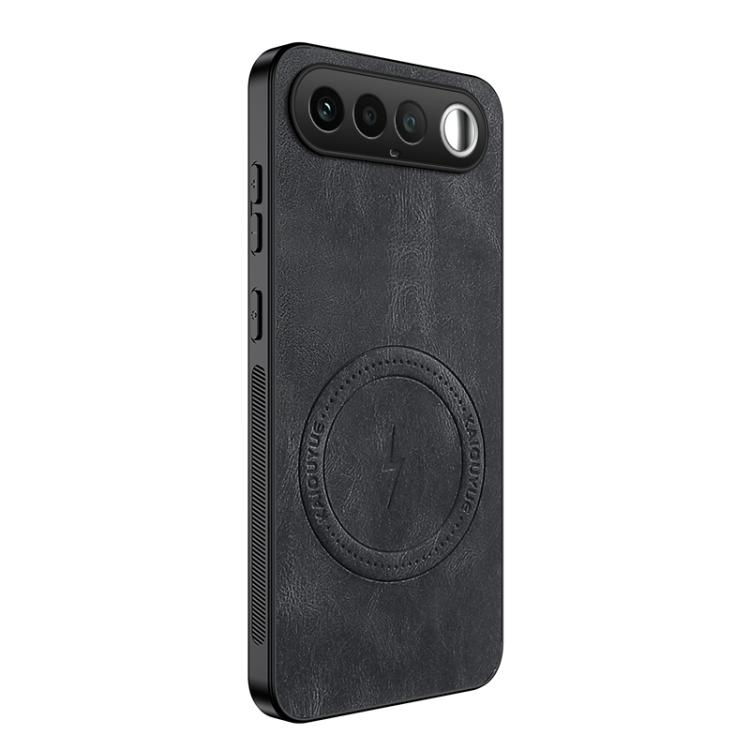 

For Realme 16 5G WANLONFENG SD Series Nappa Texture Magnetic Phone Case(Black)