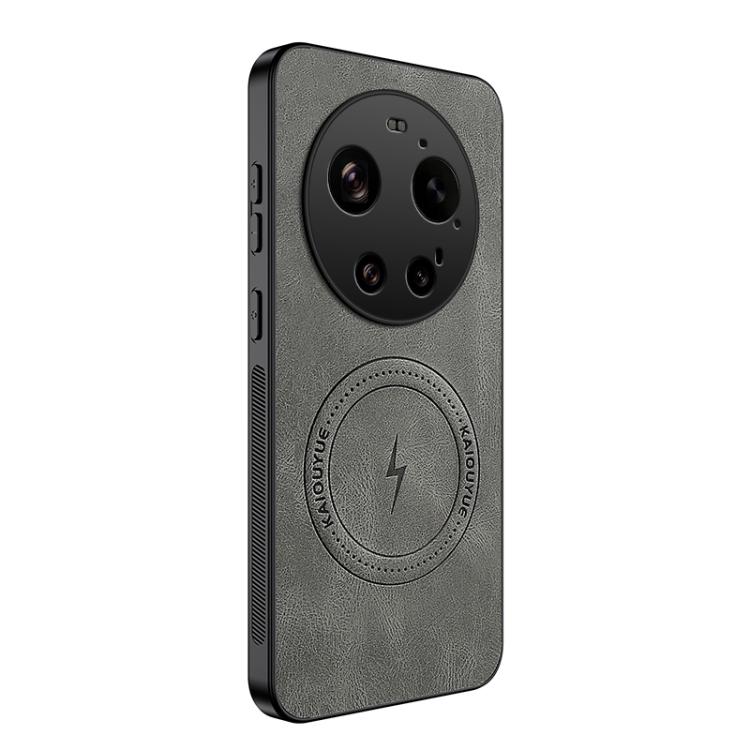 

For Xiaomi 17 Ultra WANLONFENG SD Series Nappa Texture Magnetic Phone Case(Grey)