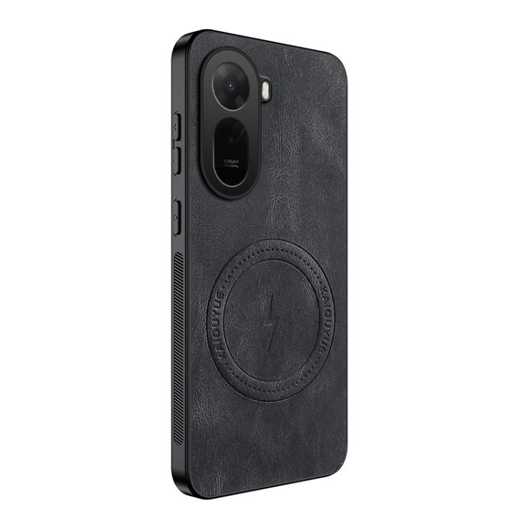

For Redmi A7 Pro 171mm / Poco C85x 5G WANLONFENG SD Series Nappa Texture Magnetic Phone Case(Black)