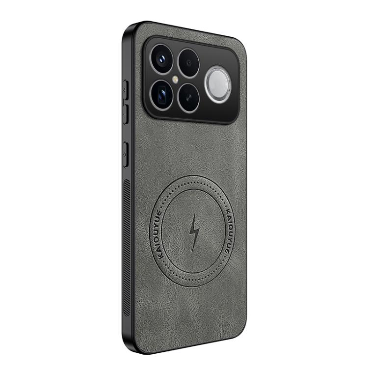 

For Redmi K90 Pro Max 5G / Poco F8 Ultra WANLONFENG SD Series Nappa Texture Magnetic Phone Case(Grey)