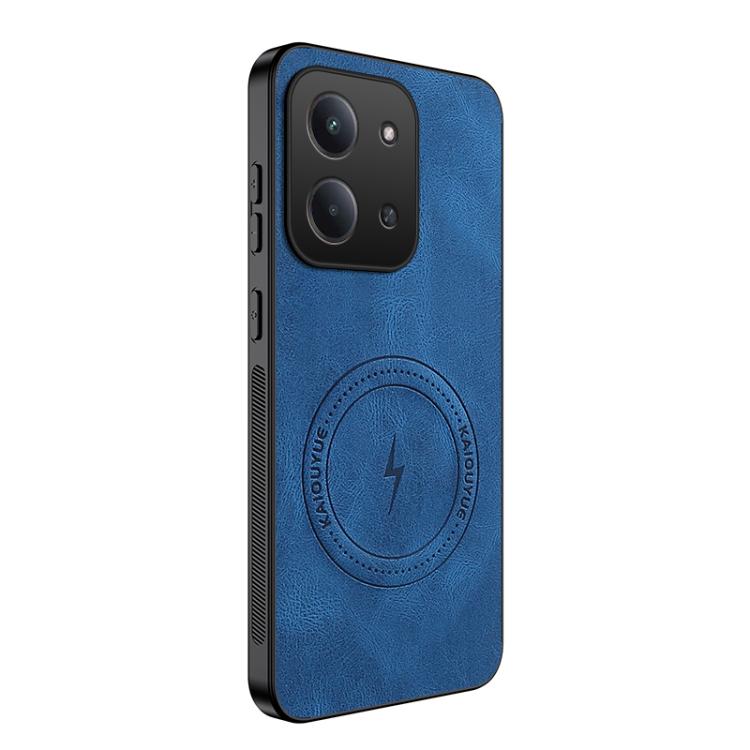 

For Redmi 15C 5G/4G EU 173mm / Poco C85 5G WANLONFENG SD Series Nappa Texture Magnetic Phone Case(Blue)