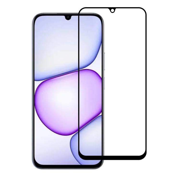 

For Realme C100 5G High Aluminum Full Screen Silk Printing Tempered Glass Film