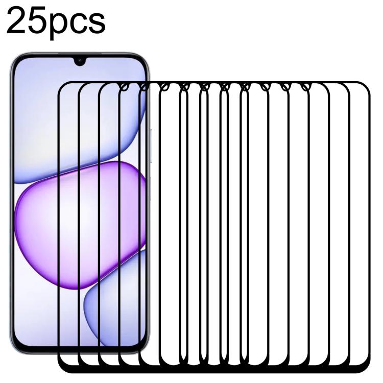 

For Realme C100 5G 25pcs High Aluminum Full Screen Silk Printing Tempered Glass Film