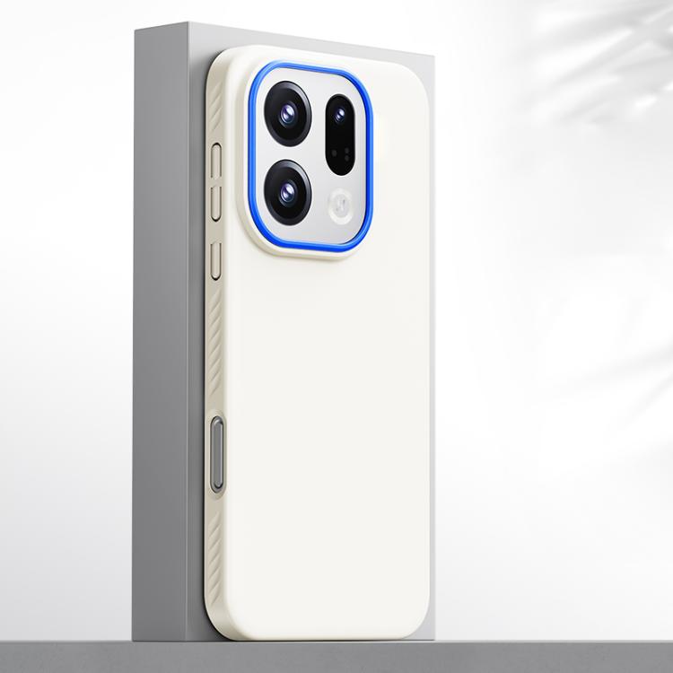 For OPPO Find X9 Blues Series Skin Feel Magnetic PC Phone Case(White)