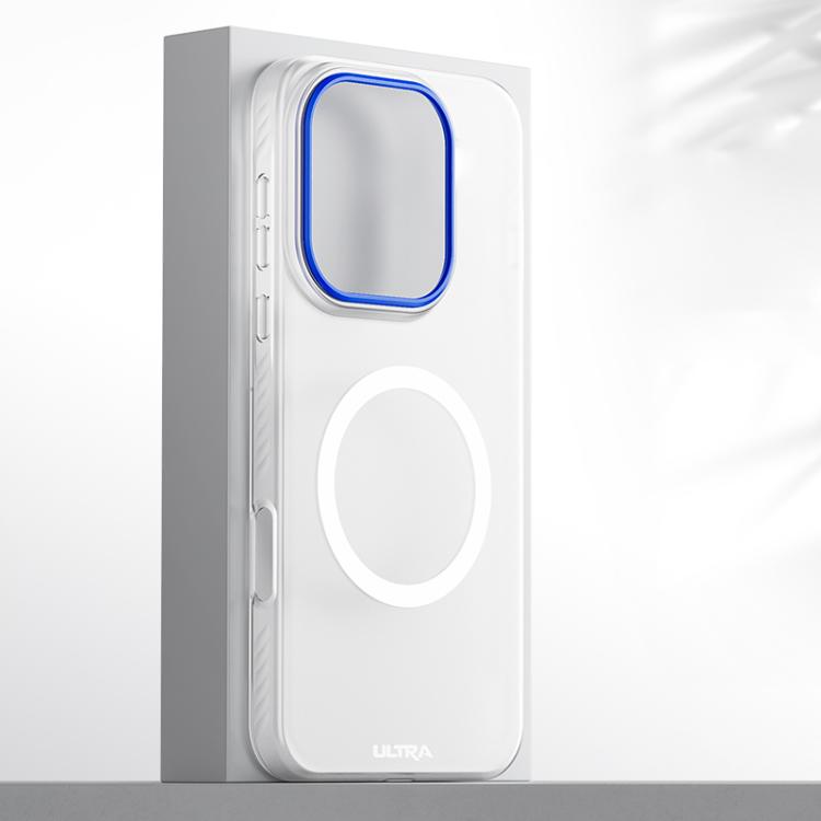 

For OPPO Find X9 Blues Series Skin Feel Magnetic PC Phone Case(Transparent White)