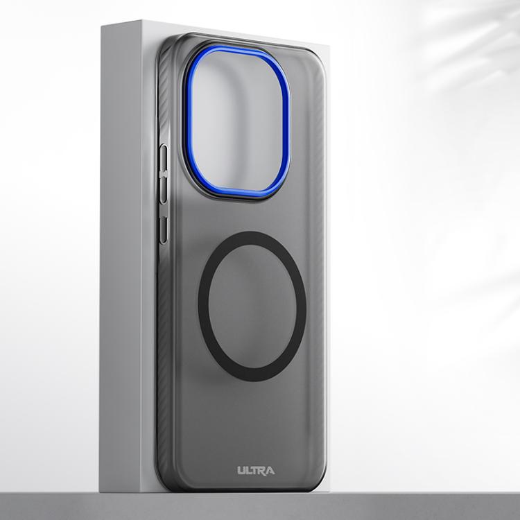 

For vivo iQOO 13 Blues Series Skin Feel Magnetic PC Phone Case(Transparent Black)