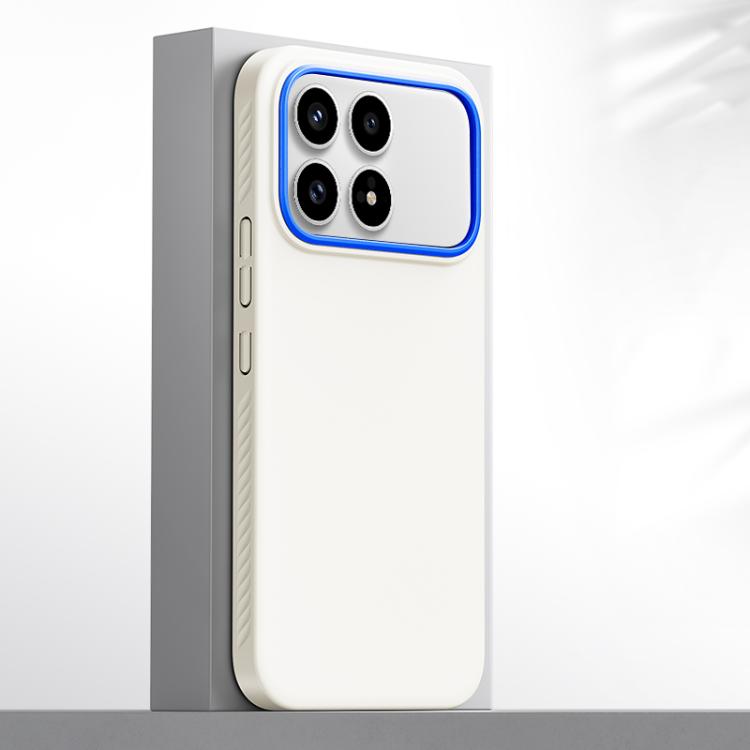 

For Redmi K90 Blues Series Skin Feel Magnetic PC Phone Case(White)