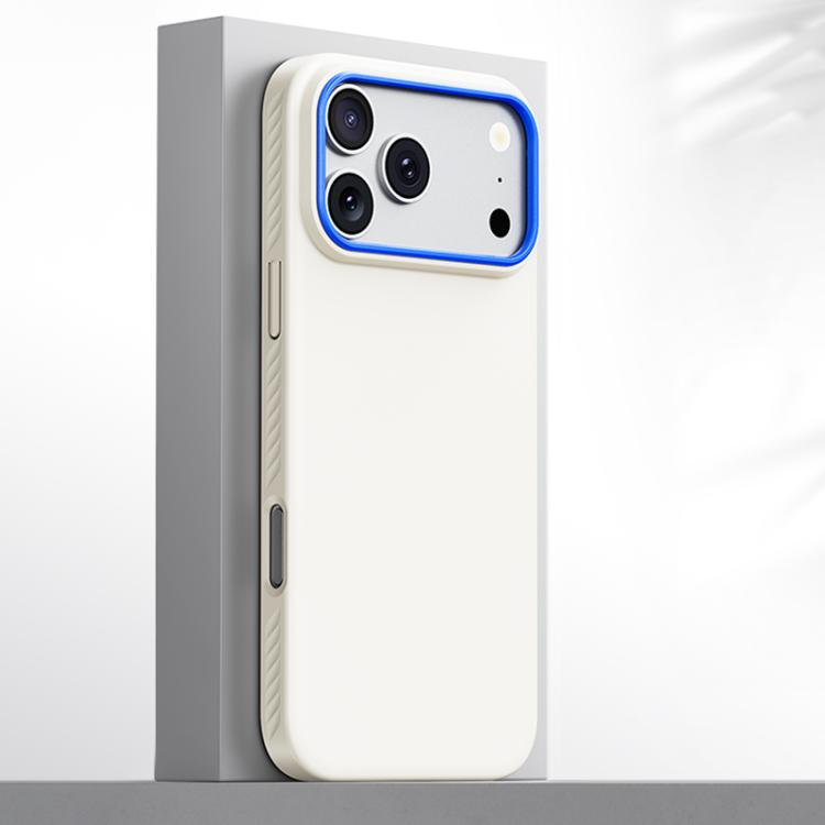 

For iPhone 17 Pro Max Blues Series Skin Feel Magnetic PC Phone Case(White)