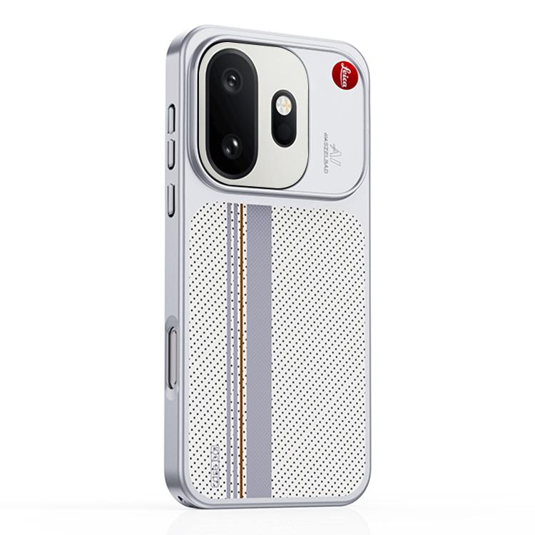 

For OnePlus 15T Flower World Series Leather Magnetic TPU Phone Case(Coastal White)