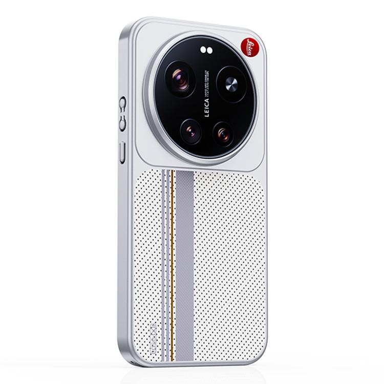 For Xiaomi 17 Ultra Flower World Series Leather Magnetic TPU Phone Case(Coastal White)