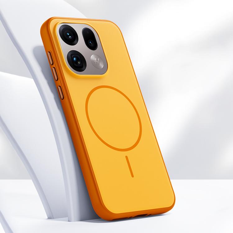 

For OPPO Find X9s Pro 5G Boundless Series Skin Feel Magnetic Full Coverage Phone Case(Orange)