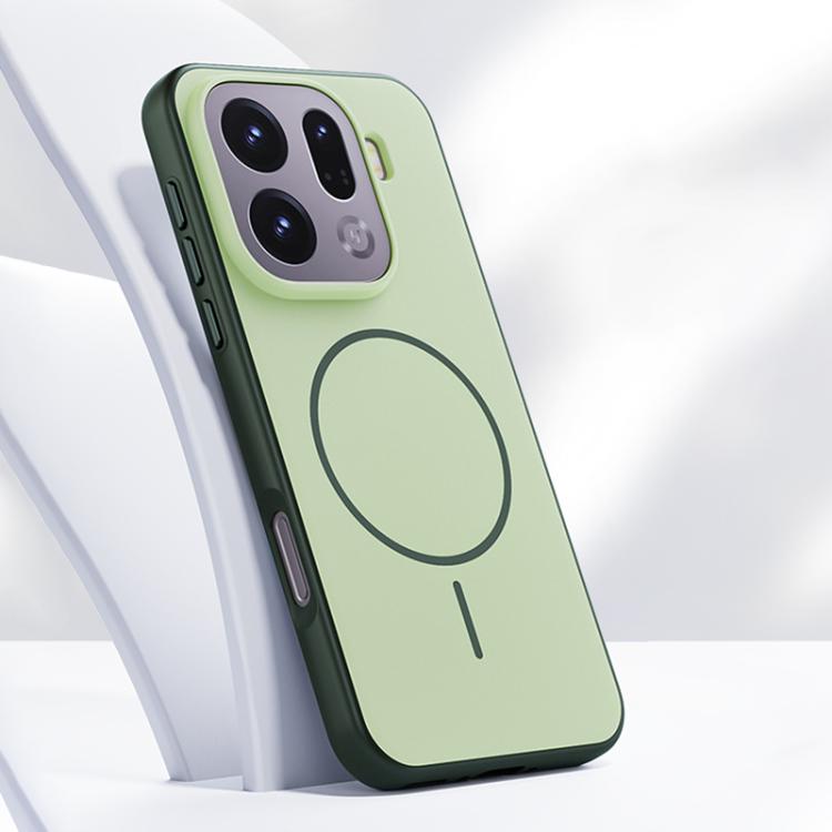 

For OPPO Find X9 Pro Boundless Series Skin Feel Magnetic Full Coverage Phone Case(Matcha Green)