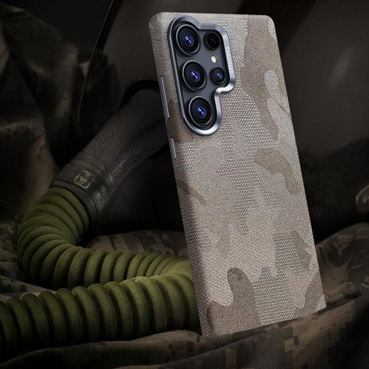 

For Samsung Galaxy S26 Ultra 5G Camouflage Full Coverage Magnetic Shockproof Phone Case(Titanium Gray)