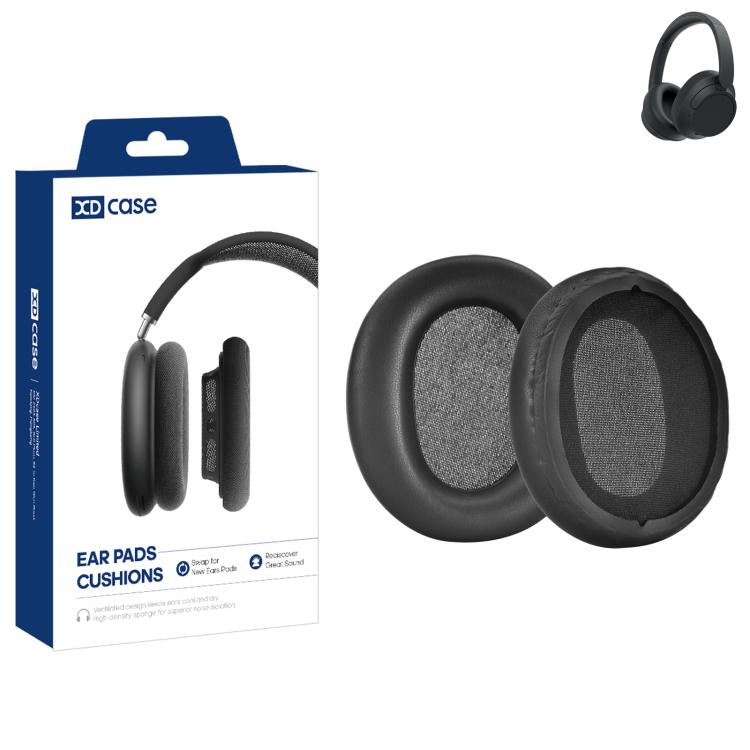 

For Sony WH-CH710N / CH720N XDcase 1 Pair Protein Leather Headset Replacement Ear Pads with Prying Tool(Black)