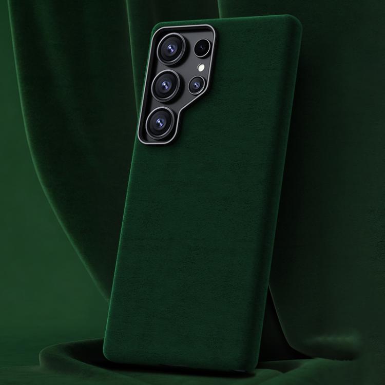 For Samsung Galaxy S26 Ultra 5G Ottilan Series Full Coverage Magnetic Microfiber Leather PC Phone Case(Dark Green)